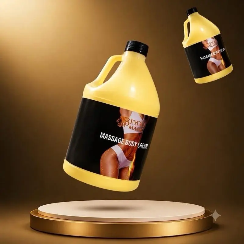 1 Gal Ginger Body Massage Cream, Hydrating Bath & Body Care Moisturizer Oil