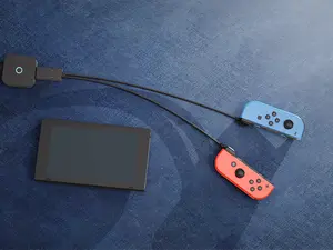 Suitable for switch joycon handle Charging cable, flat handle, left and right independent charging light display, easy to carry