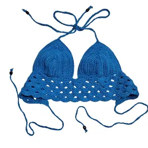 Maré Crochet Cropped Top - Handmade Beachwear