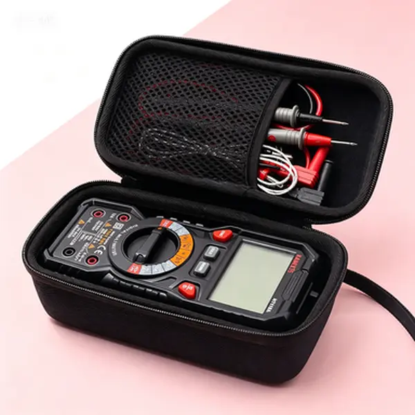 Protective Hard Storage Case, Portable Carry Bag for Digital Multimeter TRMS 6000/20000 Counts, Auto Ranging Volt Meter with Inner Mesh Pocket, Shockproof Replacement Organizer for HT118A/HT118E (Case Only)