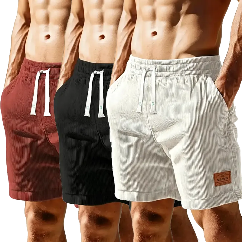 Men’s casual shorts with pockets—summer casual, comfortable, breathable shorts; men’s everyday bottoms available in various specifications and colors.