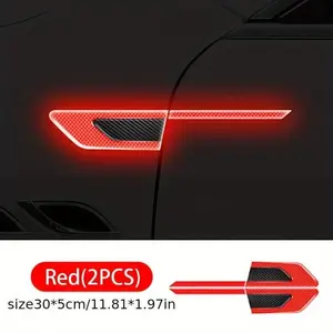 Car door protection stickers, Protector - Reflective safety warning tape, anti-collision side guard strips, fixed reflective Decal stickers suitable for trucks and cars