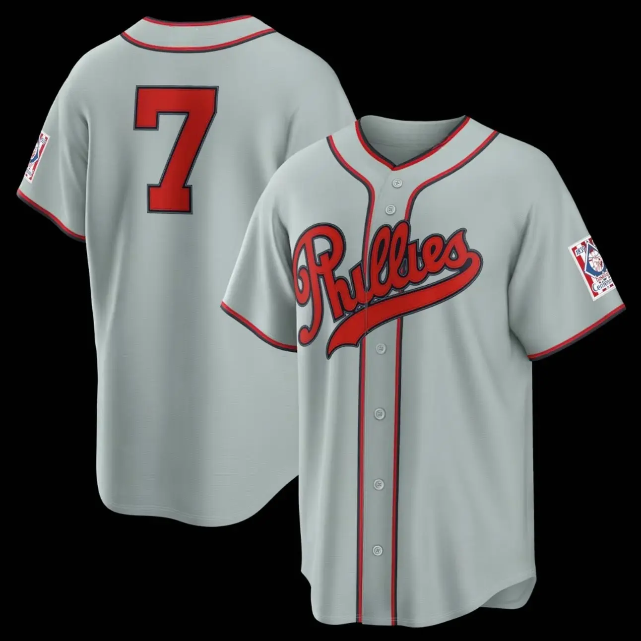 Unisex Baseball Player Turner 7 Philadelphia Team Stadium Jersey 2026 Field of Dreams Stadium Jersey - Gray