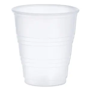 Translucent 5 oz. Disposable High-Impact Polystyrene (HIPS) Plastic Cups, Cold Drinks (100 Per Case)