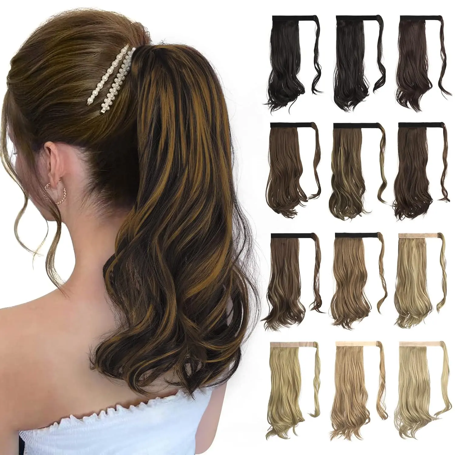Dark Brown Highlighted Cameral Blonde