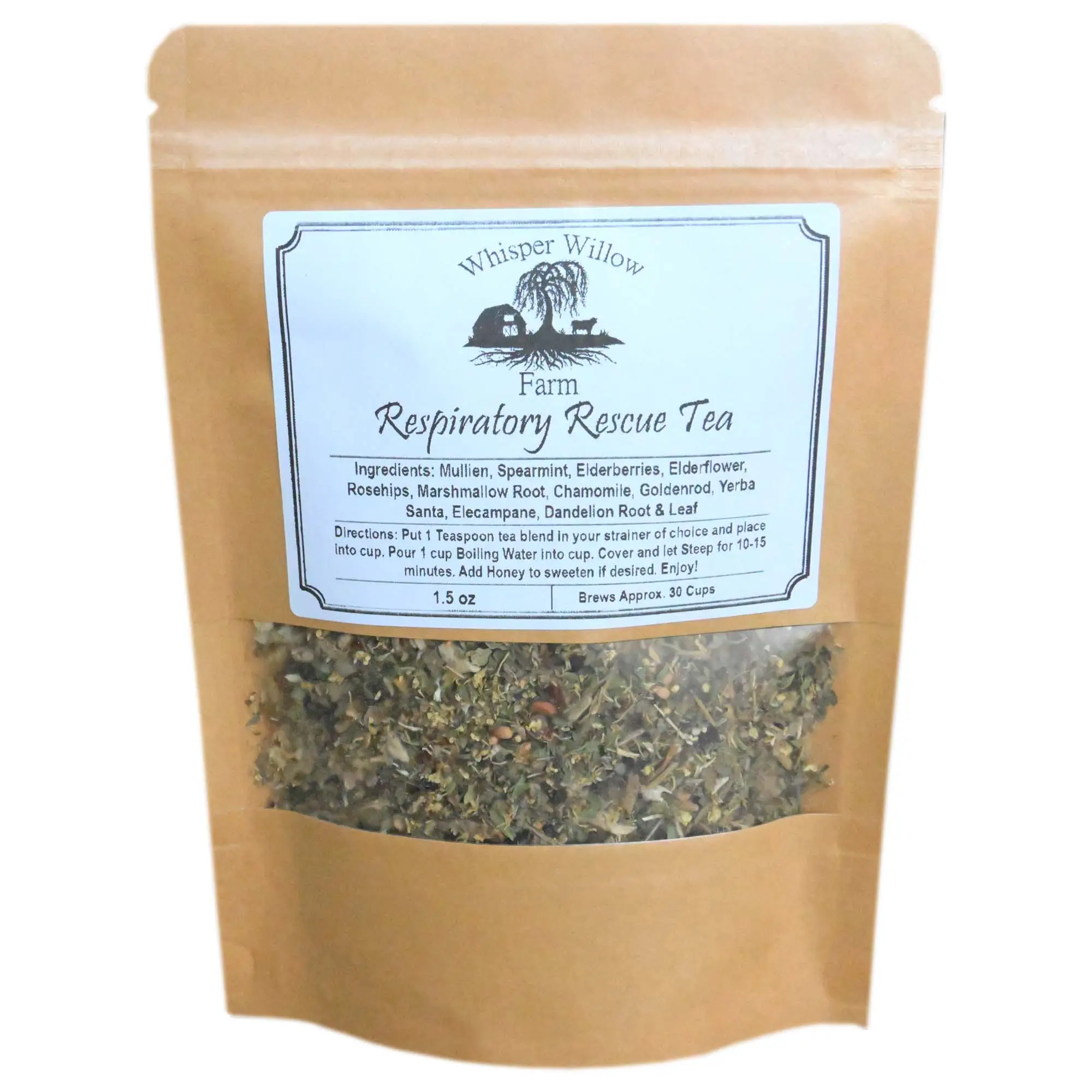 Respiratory Rescue Herbal Tea - Helps Clear Lungs and Sinus Natural Beverage