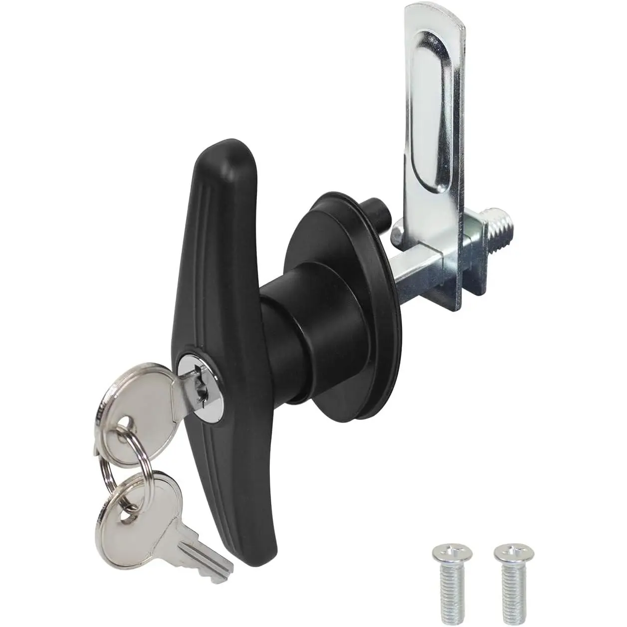 Cap Camper Shell T-Handle Lock Latch Replacement Parts,  Bed Topper Door Locking Kit Accessories with  - Right Lock
