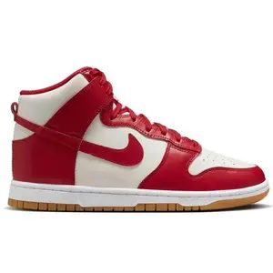 Women's Nike Dunk High Sail/Gym Red-Light Brown (DD1869 114)
