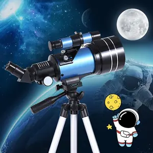 70mm Desktop Astronomical Telescope 150X Beginners' Monocular Moon Viewer with Tripod, Ideal Birthday Gift for Astronomy Enthusiasts