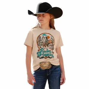 Youth & Adult Rodeo Dreaming Cowgirl Graphic T-Shirt for Girls, Western Kids Tee, Cute Cowboy Rodeo Shirt, Country Desert Vintage Outfit, Ranch Cowgirl Apparel, Youth Gift Tee