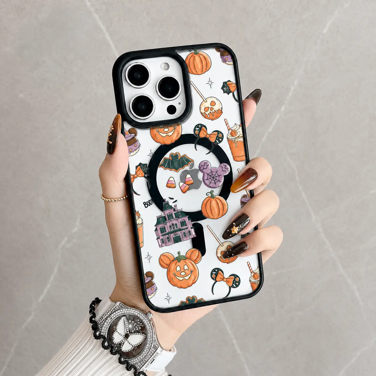 Spooky Sweet Magnetic MagSafe Snap Case iPhone 17 16 Pro Max 15 Pro 14 13 12 Mini 11 XR XS Plus SE Shockproof Slim Protective Cover Phone Case