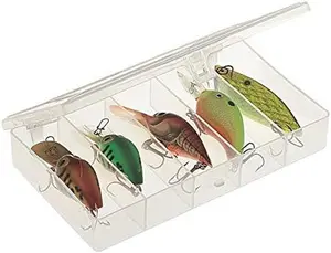 Get 2X Premium Adjustable 5 Compartment Utility Box for Ultimate Tackle Storage