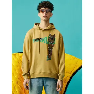 TCH—Oversize Graphic Hoodie, Light Luxury,Khaki  Unisex Outfit Funny Trendy Crewneck Casual parke mockneck sweatshirt essential hoodies