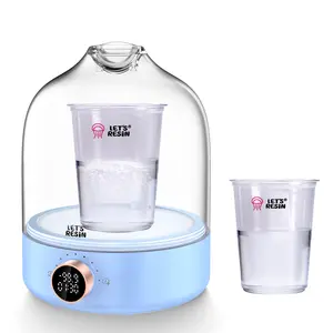 Upgraded Resin Bubble Remover, Eliminate 99% Bubble in 5-9 Minutes, 99Kpa with Digital Display，Bigger Capacity, Auto Vent, Timer for Epoxy Resin Casting, Resin Art Crafts, Jewelry Making