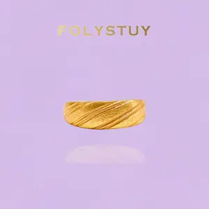 《YNZ01》8mm Width Adjustable Textured Dome Ring