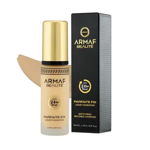 ARMAF PARFAITE FIX LIQUID FOUNDATION - WATER RESISTANT / UP TO 24 HOUR COVERAGE - Net Wt.e 27ml / 0.91 fl.oz Concealer Makeup Flawless Cosmetic