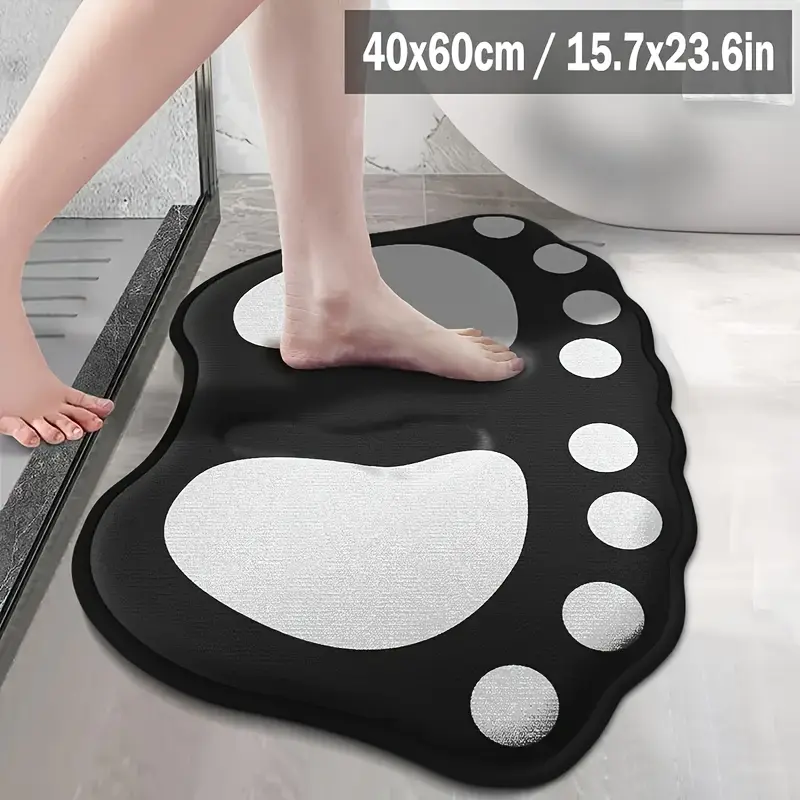 Foot mat anti-slip mat flannel embossed leaf pattern new bathroom flannel toilet mat carpet washroom mat floor mat carpet bathroom floor mat beside bathtub toilet floor mat bathroom carpet Bath Mat Non Slip Non Slip Mats