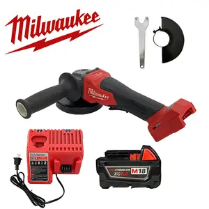 Milwaukee M18 125mm Brushless Grinder Tool with XC6.0 Lithium Battery for Construction Masonry Tiling