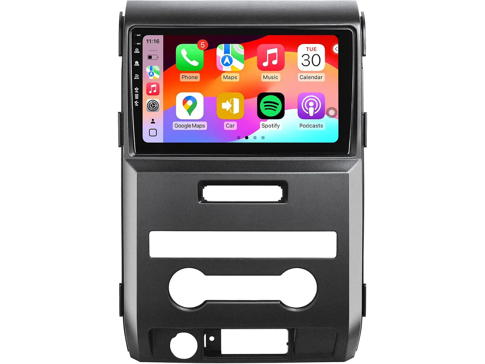 9 Inch IPS Touchscreen 5G Wi-Fi 6 Car Stereo for Ford F150 F-150 2009-2012, Android 13 Carplay Screen Car Video Players with Wireless CarPlay, Android Auto, Bluetooth, High Definition 1080P Backup Camera, FM, SWC, Pre-Installed 22 Themes, Mirrorlink, Stee