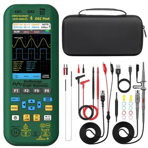 BSIDE Dual  Oscilloscope Multimeter 50MHz Bandwidth Handheld oscilloscope 3.98'' TFT Digital Oscilloscope Multimeter Signal Generator Flexible Current Clamp 4 in 1 Tester