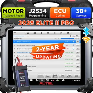 Autel MaxiSys Elite II Pro Car Diagnostic Scan Tool J2534 Reprogramming Tool as Ultra MS908S Pro II,40 Reset Service w/CAN FD & Do IP, Active Test 2-Years Free Update