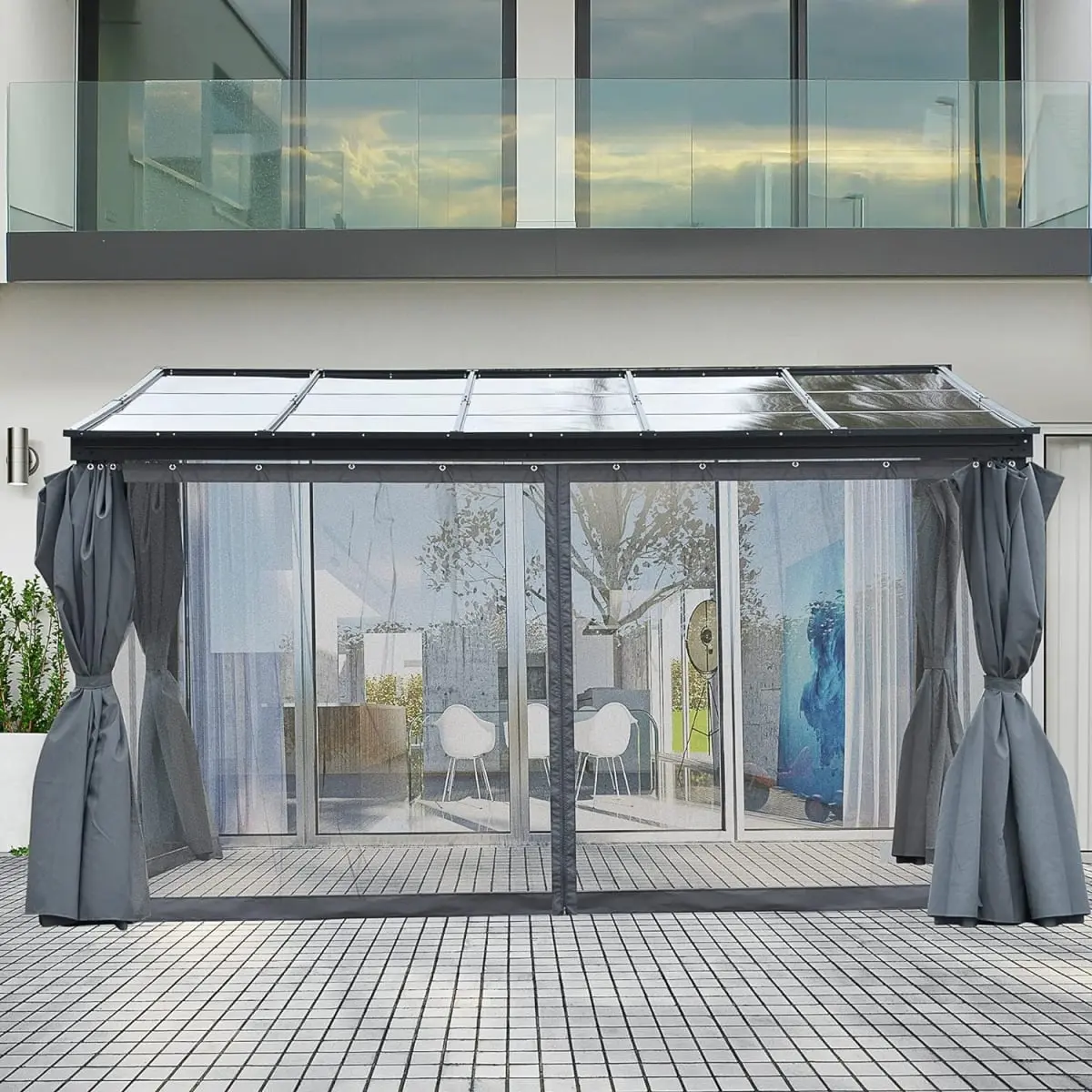 OnlineGymShop CB24246 Outdoor 10'x13' Aluminum Frame Canopy
