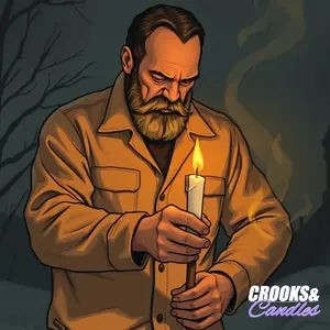 Crooks&Candles - Assisting in Arson - Musk, Smoke, & Crime - Handcrafted Artisanal Candle - Ornaments, Decor