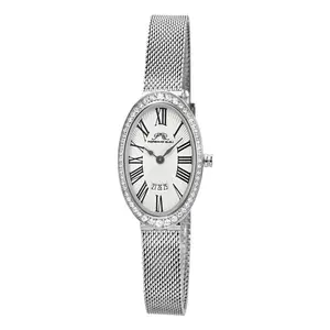 Porsamo Bleu Eloise Quartz Women's Watch, Oval Topaz, Stainless Steel, Silver & Rose Tone, Battery Model SR626SW