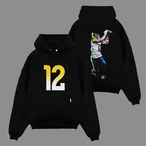 Puka Nacua 12 'Sick Catch' For Ramily Game Day Cotton Hoodie Sweatshirt T-Shirt (Made In US), Rams House Football Outfit, Game Day Outfits, Gift For Football Fans, Football Graphic Hoodie