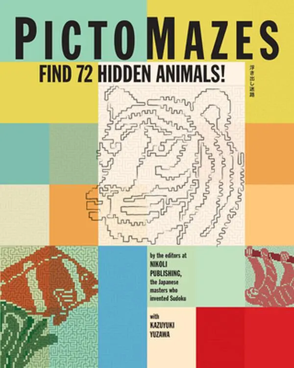 USED-Pictomazes: Find 72 Hidden Animals! by Nikoli Publishing (Paperback)