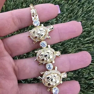 Turtle Bracelet High Quality Gold Plated with Rhinestones for Women Fashion Jewelry