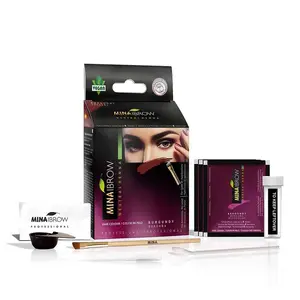 Mina Ibrow Henna Regular Brow Tint Kit - Burgundy