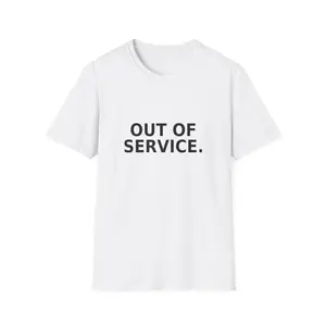 Out of Service T-Shirt — Minimalist Casual Graphic Tee
