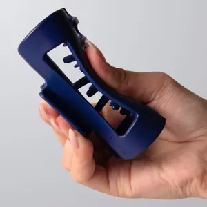 Mello Flexible Claw Clip, Medium 4-Inch, Blue 1-Pack, Made in Korea
