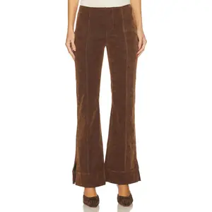 Free People x We The Free Glow Up Pant Suede In Shaved Chocolate