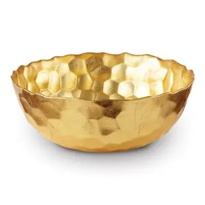 212 MAIN 9.5 in. Textured Glass Odessa Bowl, Circular Kitchen Tableware Bowl, Textured Glass Bowls