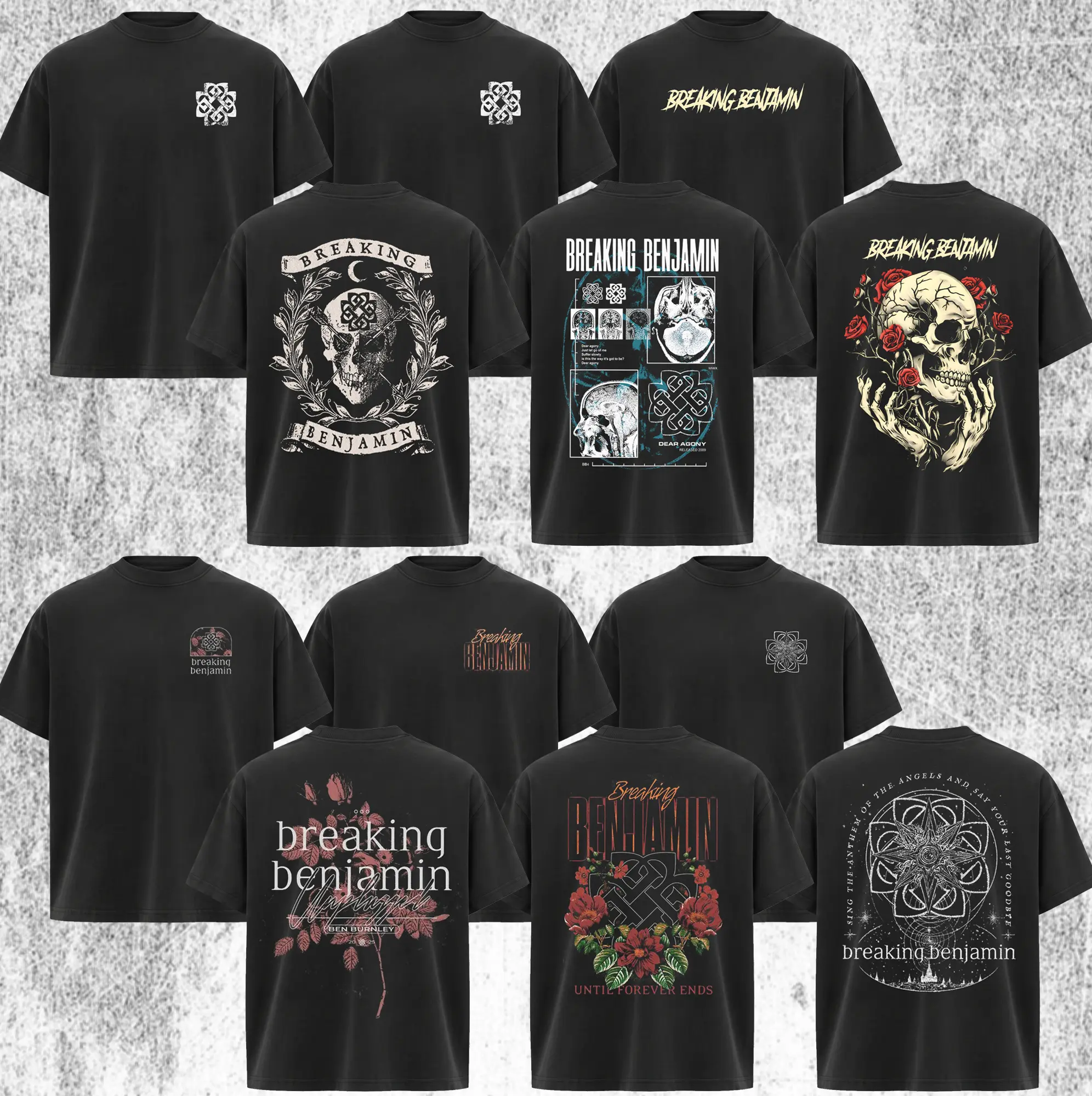 [Collection] Breaking Benjamin Band T-Shirt , Classic Breaking Benjamin Shirt , Vintage Rock Band Shirt, Retro Graphic Tee, Unisex Music Lover Gift, Classic Concert Style Apparel