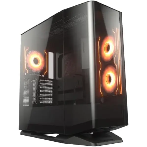 Cougar FV270 RGB BLACK Mid Tower E-ATX Computer Case, Black