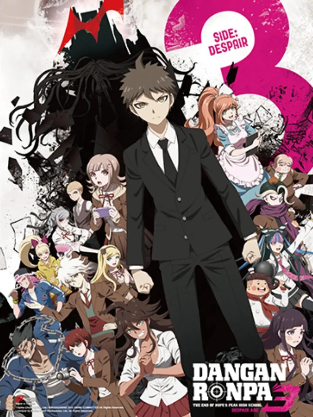 Wall Scroll 33x44" - Danganronpa 3 Despair Key Art Wall Hanging Painting Poster Canvas