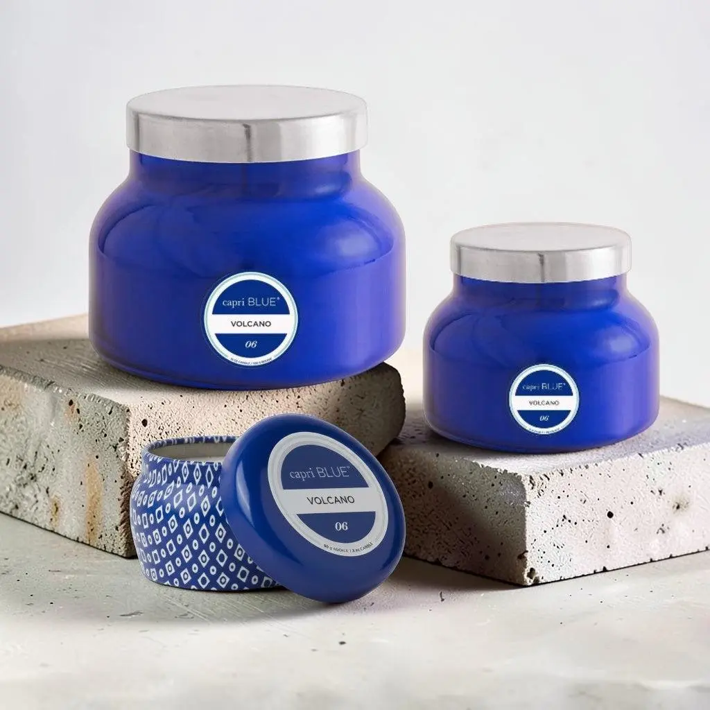 Capri Blue Volcano Blue Signature Scented Candle, Home Decor & Home Supplies Accent