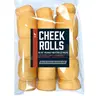 9-12” Peanut Butter Collagen Cheek Rolls (3 Pack) 100% Natural and Extra-Thick - Single-ingredient - Long-lasting for Big Dogs and Aggressive  Chewers