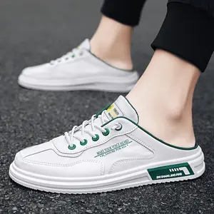 Men's hollow-out mules, comfortable, non-slip, casual, durable, and breathable slippers, suitable for men's outdoor activities