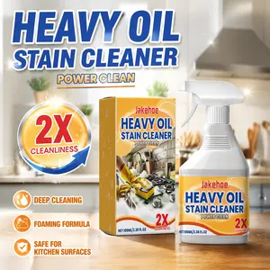 Kitchen Degreaser Spray Heavy Duty Oil Cleaner for Range Hood Stove Cookware and Kitchen Utensils