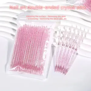 50pcs Disposable Dual-Head Nail Files, Multi-Functional Cuticle Pusher, Manicure Pedicure Cleaning Tool, Dead Skin Remover, Easy-To-Use Design