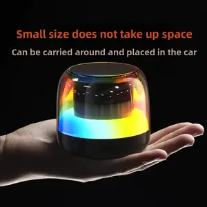 Portable Bluetooth Speaker - Dynamic RGB Lighting, Deep Bass, Clear Audio, Compact Powerful Design for Outdoor Adventures, Everyday Use