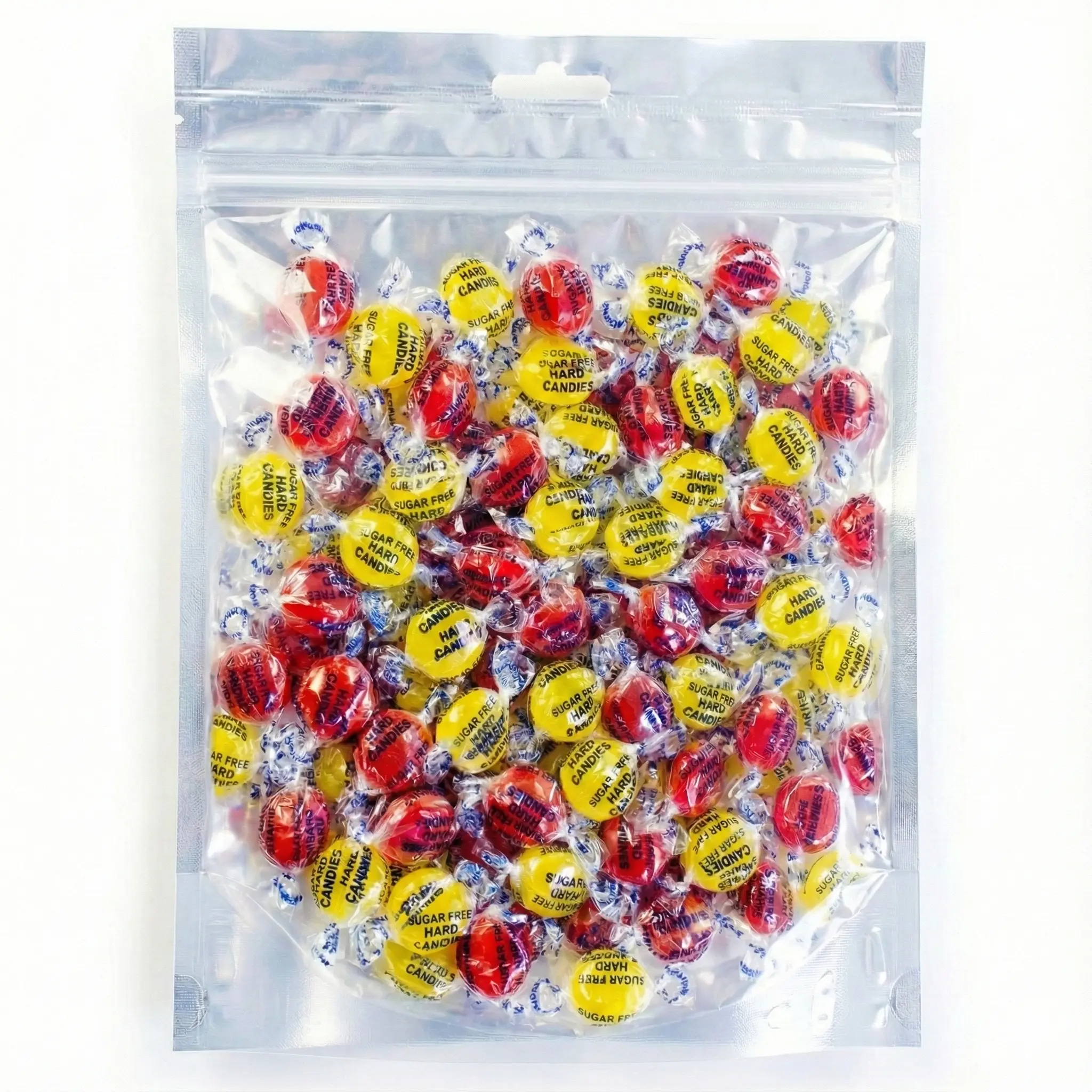 Sugar Free Candy Mix 1lb - Cinnamon Discs & Lemon Drops - Diabetic Friendly Hard Candy - Zero Sugar Bulk Bag - Sweet & Spicy Mix - Keto & Carb Counting Friendly