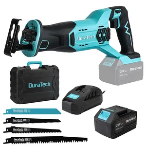 #JumpstartSale DURATECH Cordless Reciprocating Saw with 20V 4.0Ah Li-Ion Battery, 3000SPM, 7/8" Stroke Length, Variable Speed
