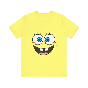 Replica Cartoon Bob Tee Cute Doodle Chest Print Graphic T-Shirt Unisex #CartoonBob #CuteDoodle #GraphicTee #ChestPrint #UnisexFashion #CasualWear #Streetwear #FanMerch #CartoonStyle