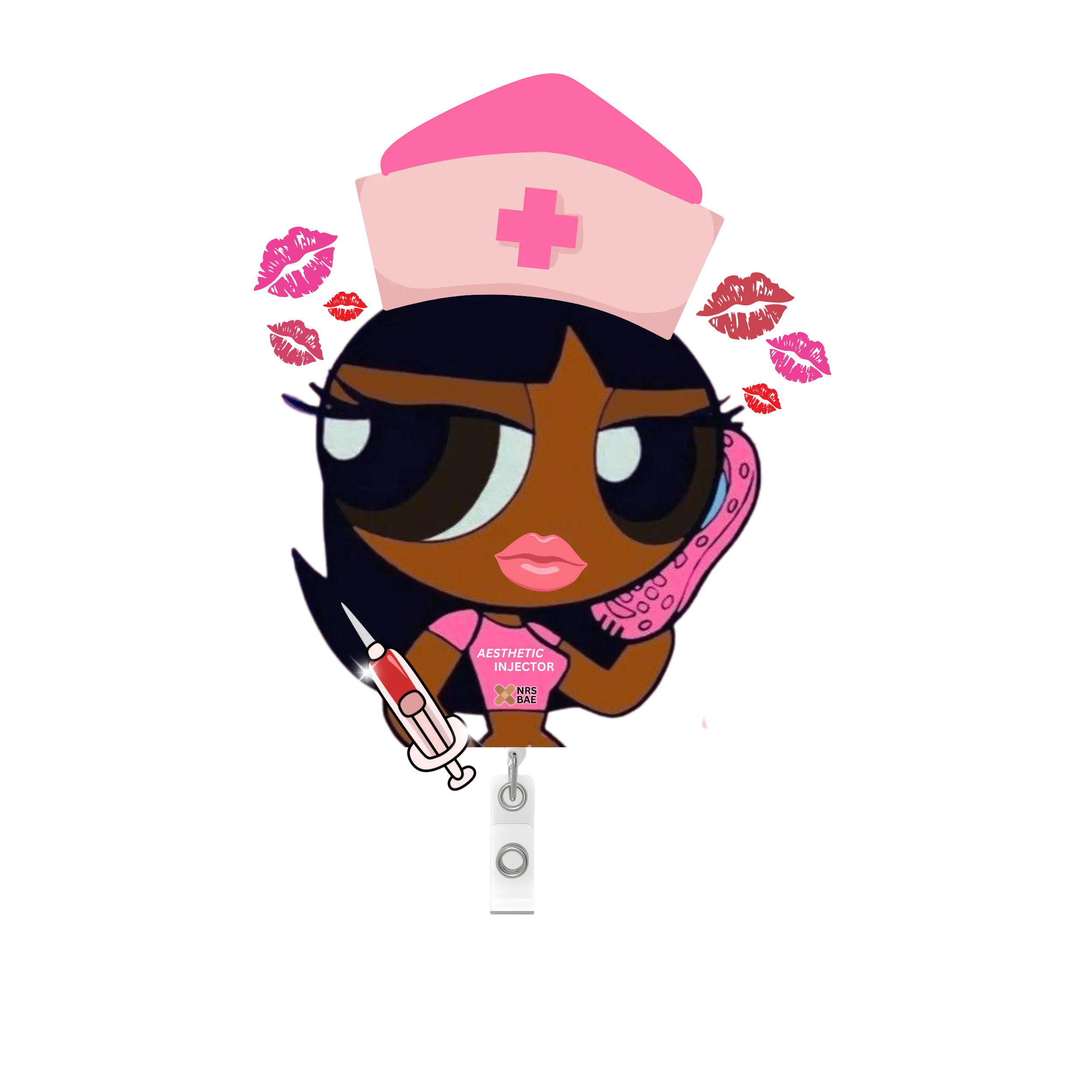 NRSBAE | POWERPUFF GIRL Badge Reel- Ms. Injector