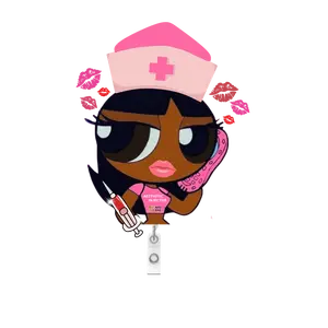 NRSBAE | POWERPUFF GIRL Badge Reel- Ms. Injector